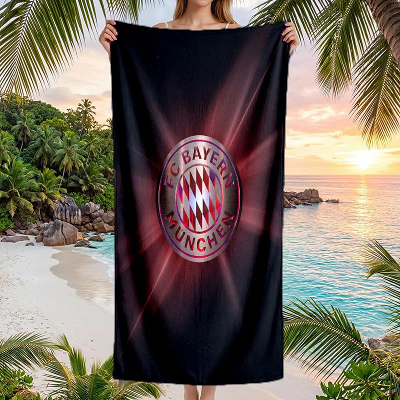Bayern Munich Print Quick Dry Beach Towel Microfiber Absorbent Portable Travel Swimming Towel