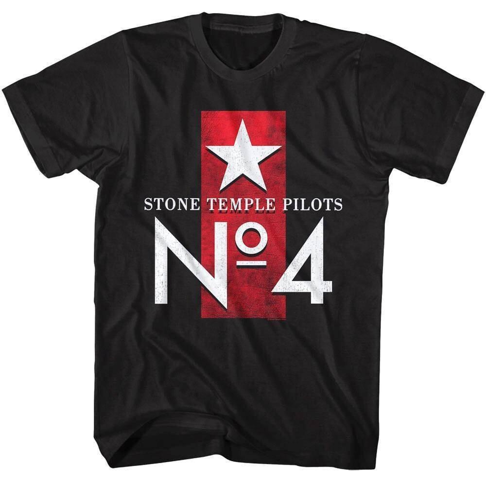 Stone Temple Pilots No 4 Red Stripe Men T Shirt XL