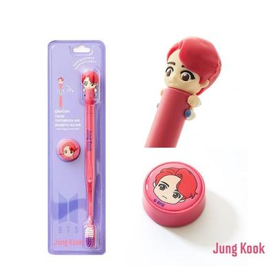 Character Figure Toothbrush Set Jung Kook and Magnetic Holder