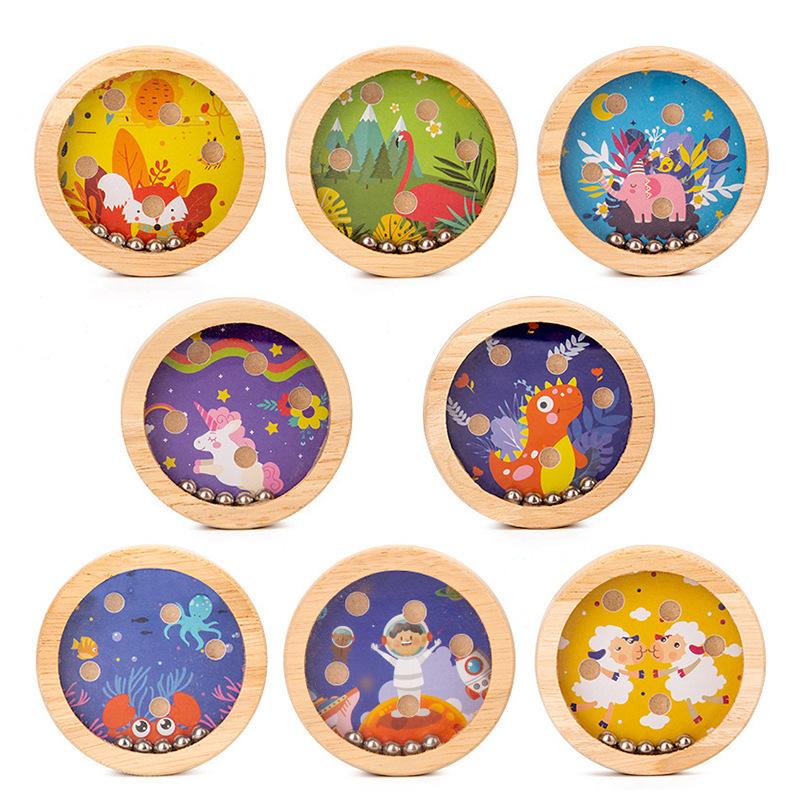 Toddler Toy Car Balanced Bead On The Bead Maze Wood Toys Children's Educational Focus On Training Intelligence Development Toys4 Counting Frame