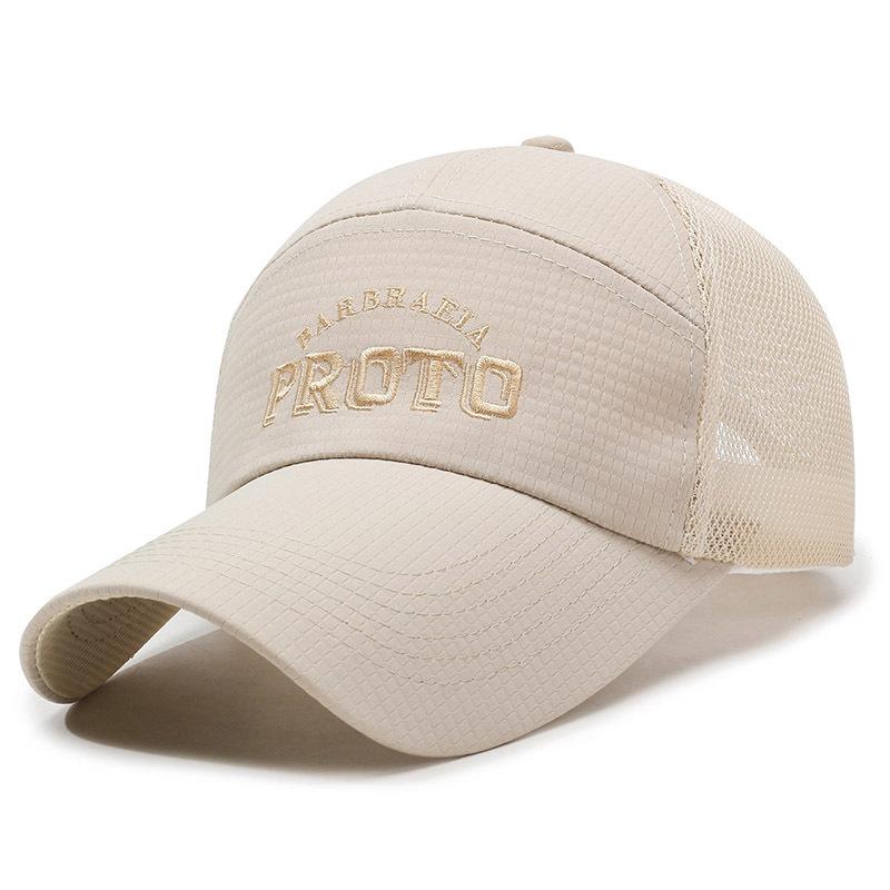 

Летняя кепка для мужчин среднего возраста, бейсбольная кепка для улицы, дышащая сетчатая кепка, быстросохнущая кепка от солнца, кепка для рыбалки хаки