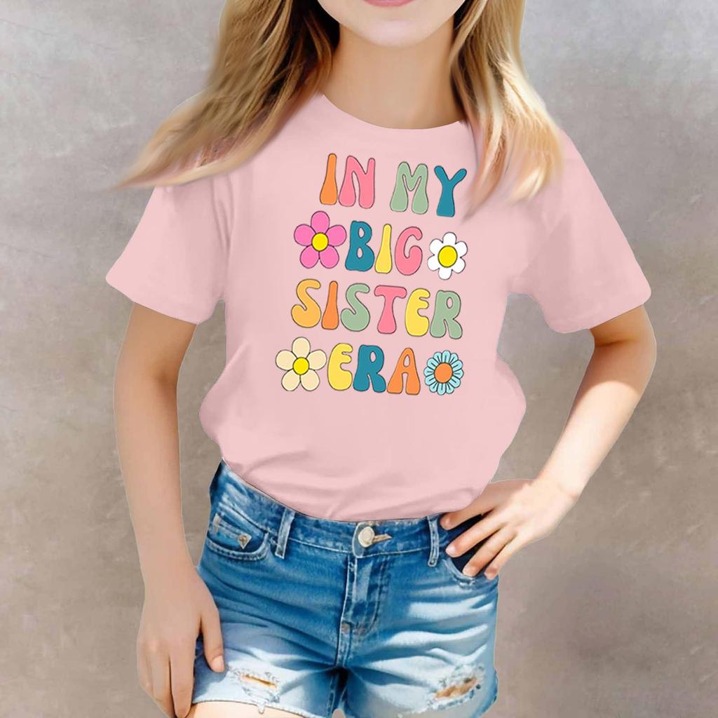 Toddler Girl Boy T-Shirts Kids Top Boys And Girls Printed Short Sleeved T-shirt