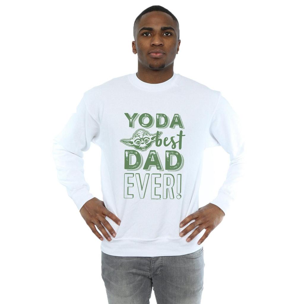 Star Wars Mens Yoda Best Dad Sweatshirt