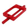 3 1 2in Fixed Size Door Hinge Jig for Door and Jamb Aluminum Alloy Door Hinge Template Kit for Router Mortise Jig Red