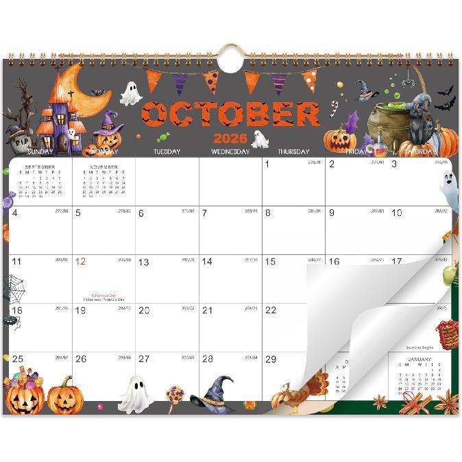 2026 Wall Calendar - Large Calendar 2026 Wall, 15  x 12 , January 2026 - December 2026, 12-Month Calendar Wall with Hanging Hook, Perfect Wall