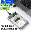 Carcasă HDD externă USB3.0, 5 Gbps, 2,5 inci, transparentă, carcasă pentru hard disk Carcasă pentru hard disk SATA HDD SSD Carcasă de stocare pentru laptop