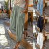Men's Cotton Linen Loose Drawstring 7-Point Shorts