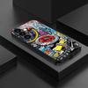 Art graffiti tempered glass phone case suitable for Samsung Galaxy S26 S25 S24 S23 S22 S20 FE/Ultra/Plus anti drop back cover