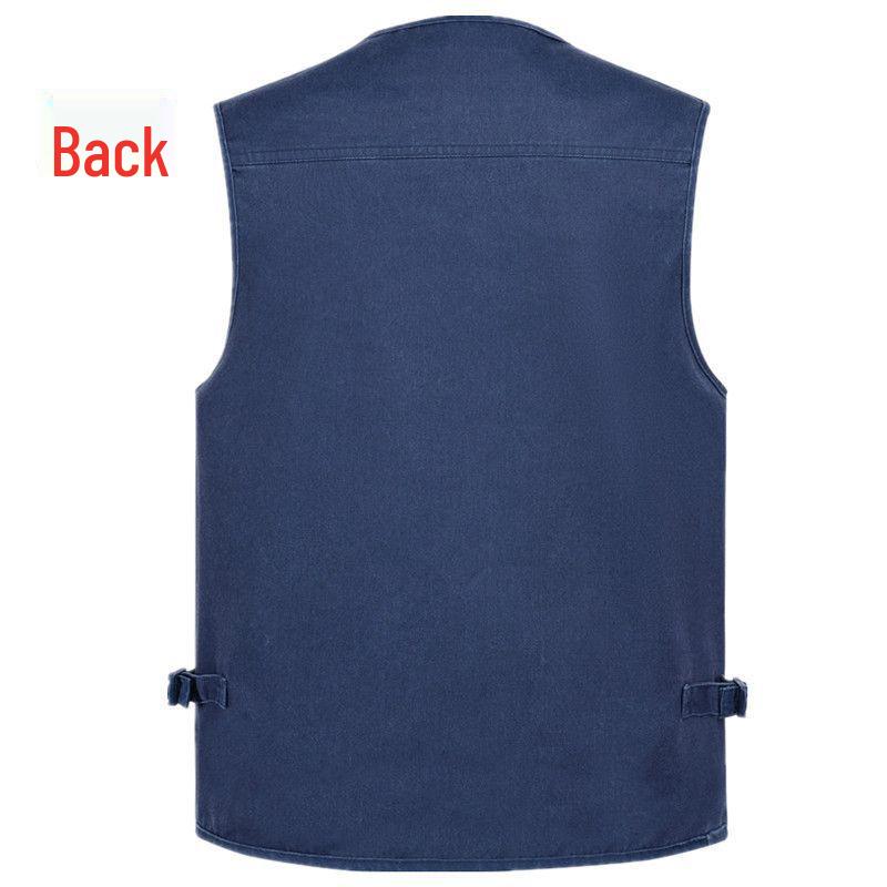 Gilet da arrampicata e fotografia multitasche da uomo taglie forti 10XL (Primavera Autunno)