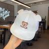 Cute Bear Baby Baseball Cap Breathable Mesh Thin Infant Boy Girl Peaked Cap Summer Soft Brim Cotton Toddler Snapback Sun Hats