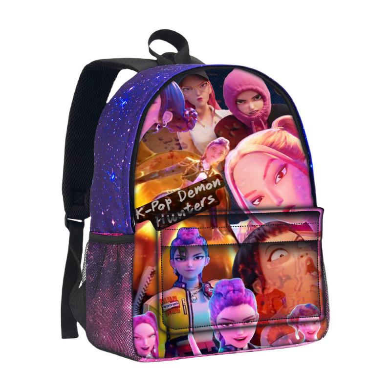 Hunterxhunter Kpop Backpack With Durable Oxford Fabric For School Use