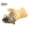 Realistic Animal Model Simulated Sleeping Dog Model, Lying French Bulldog Figurine, Mini Puppy Home Decor PVC Educational Toy for Toddlers Boys Girls