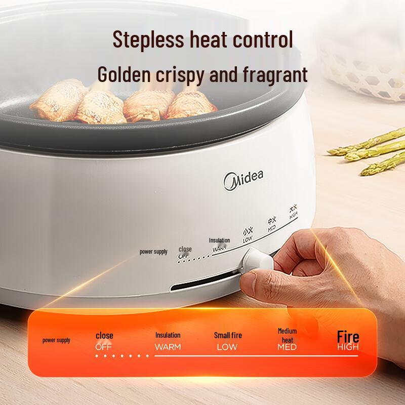 Midea 4L Multi-function Electric Hot Pot with Grill Plate