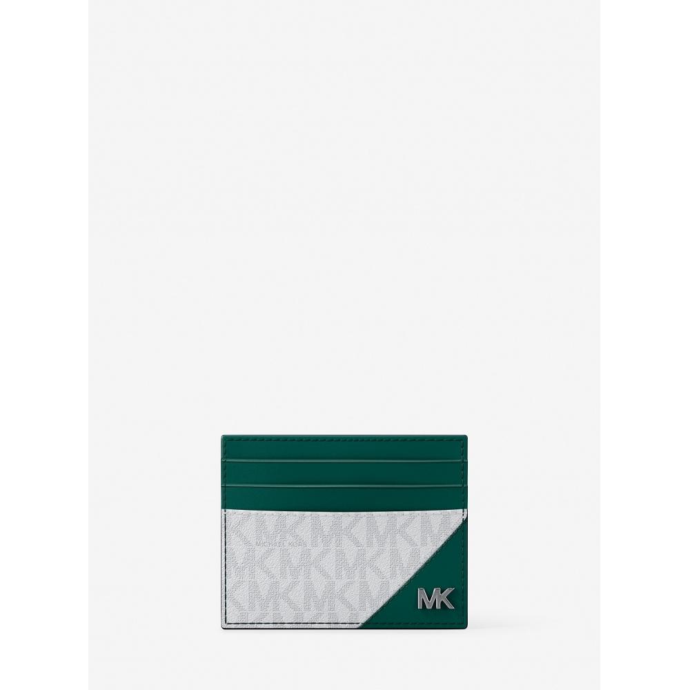 

Michael Kors Cooper Card Case Mk Signature 36t5lcod0b4646 Grass Green F