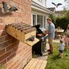 Bat Houses Wooden Weatherproof Large Shelter Compact Bats Box House for Yard for Garden Yard Pathway Farm Patio Tree Post Park