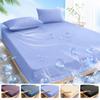 Fitted Bed Sheet with Elastic Band Solid Color Soft Mattress Cover for Single Double King Queen Skin-friendly Bed Cover  Bed 120/150/180/200x220cm