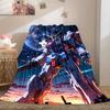 Gundam Series Soft Flannel Blanket Lightweight Cozy Microfiber Blanket for Couch Bed Machine Washable LXR102