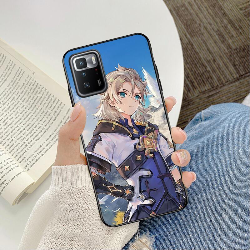Phone Case For Xiaomi Redmi Note 11 10 Pro Note 8 Pro 9Pro Note9 9S 10S 9T Redmi 10 9C 9A Genshin Impact Game Yan Fei Case