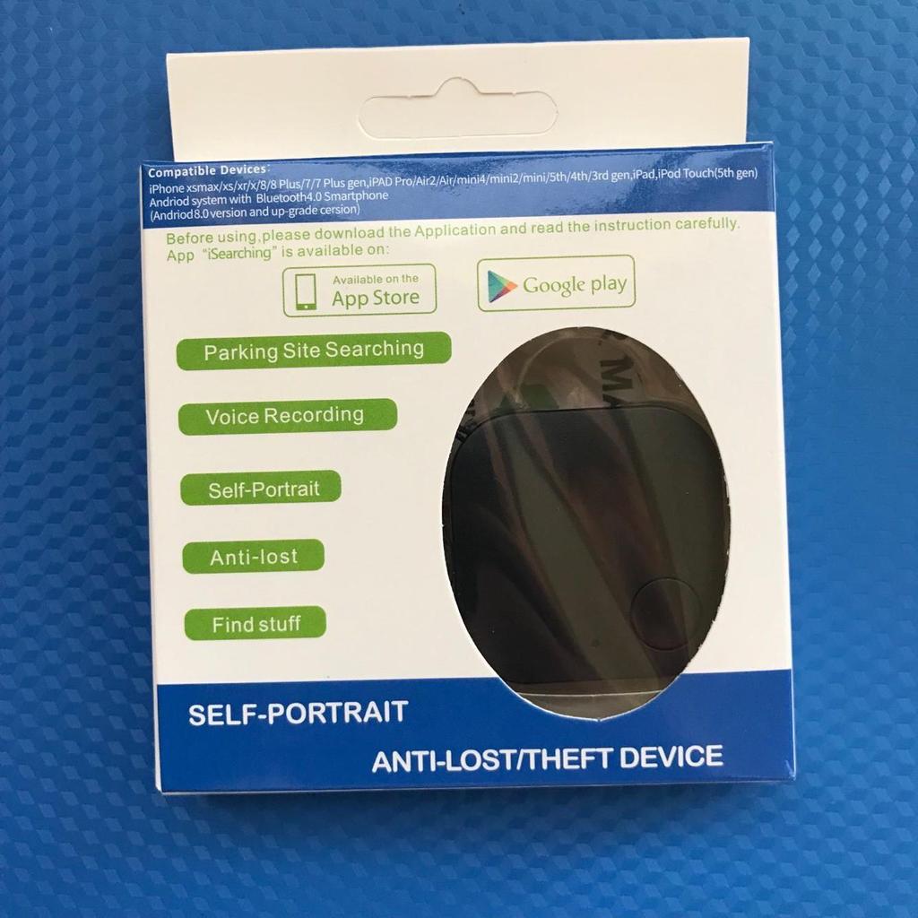 Smart Square 5.0 Bluetooth Tracker: Anti-Loss Device for Kids & Seniors, Phone Item Locator, Two-Way Alarm, Location Finder