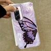 Case For Samsung Galaxy A56 A36 A16 A25 A35 A26 S25 S24 Plus Ultra FE Phone Cover Purple Butterfly Gradient For Samsung A55 Bag