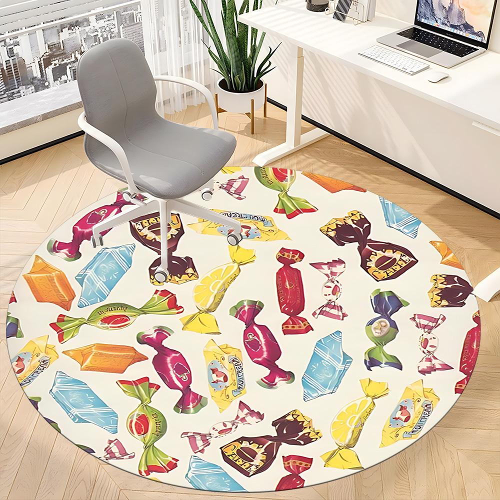 1pc Sweets Chair Carpet for Office - Durable, Ideal for Chair Mats, Stylish & Functional Decorative Rug yy260130095