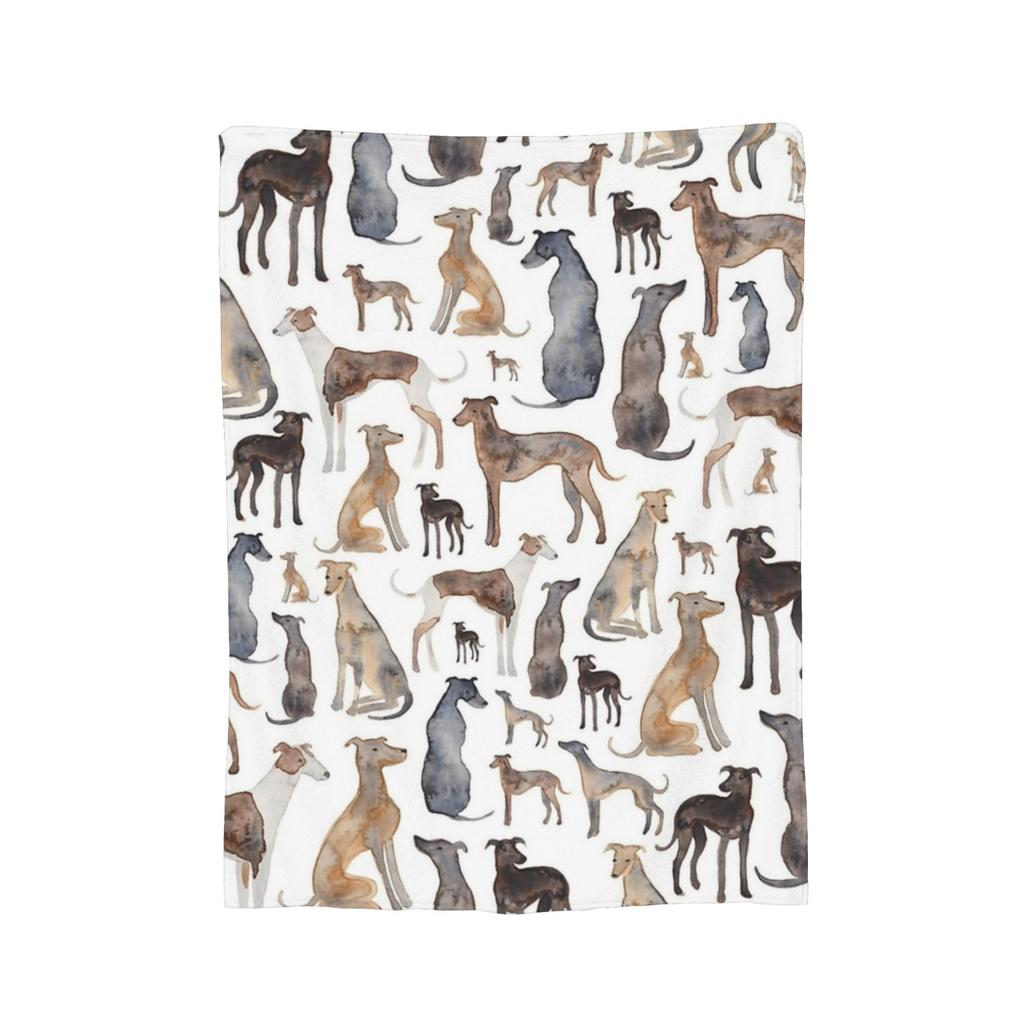 Summer Greyhound Fuzzy Blanket Skipworth Whippet Lurcher Dog Galgo Funny Throw Blankets for Home 200x150cm Quilt,