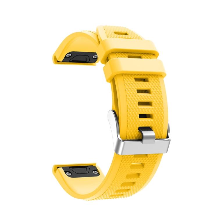 For Garmin Fenix 5 Silicone Watch Band(Black)