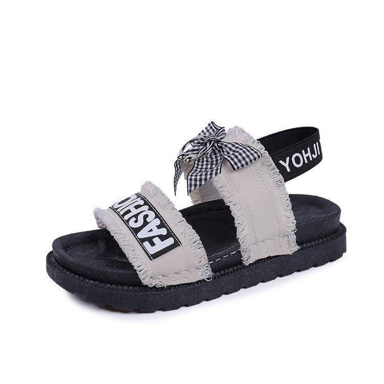 

Летние Кольцо Металл Бант Липучка На щиколотке Пиптоу Босоножки Обувь Клинья Ремешок EU38 белый