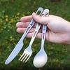Environmental Titanium Spoon Portable Cutlery Fork New EDC Tool  Outdoor Tool