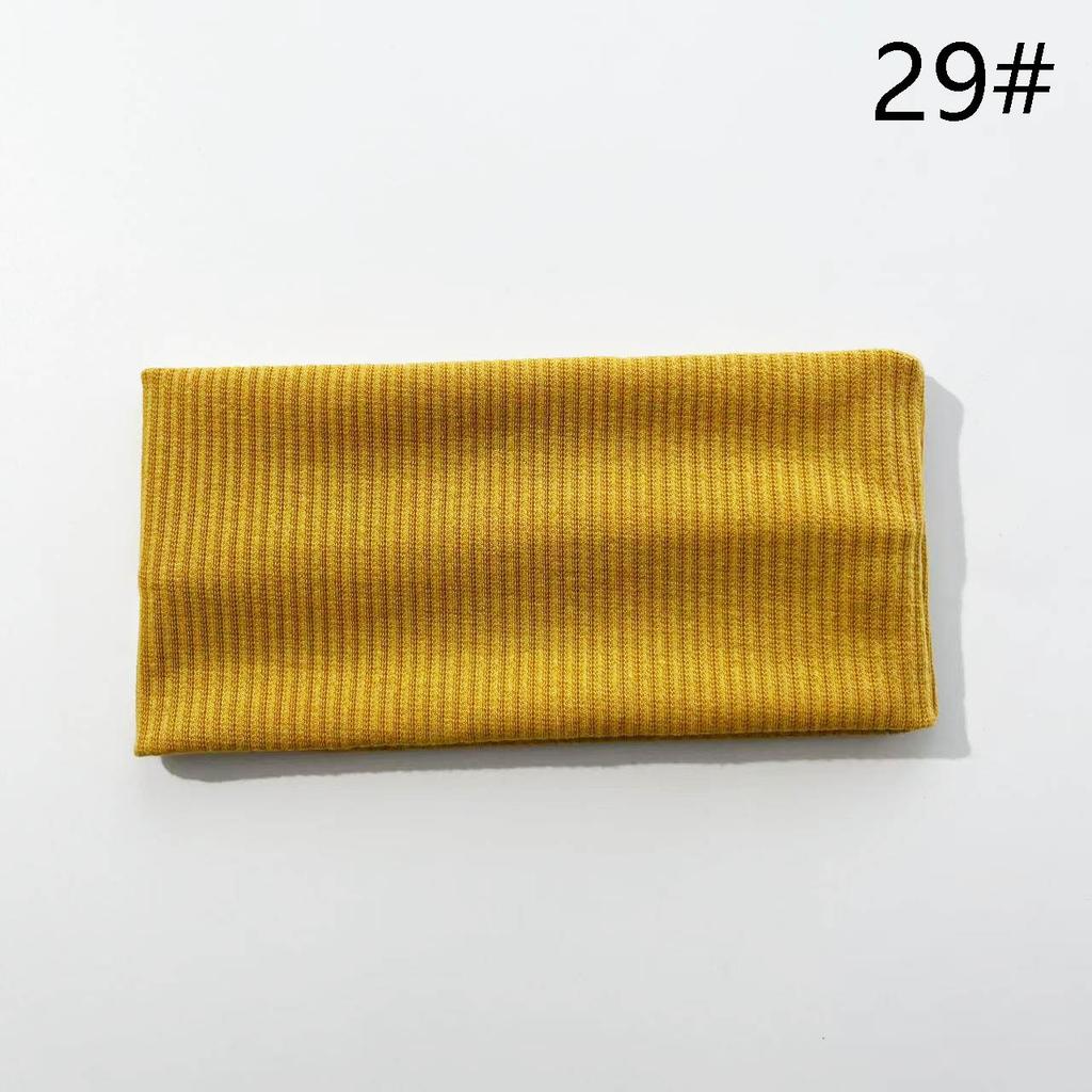 9003 SASAacc European and American Solid Color Knitted Hairband Elastic Sports Headband Hair Accessories Korean Style