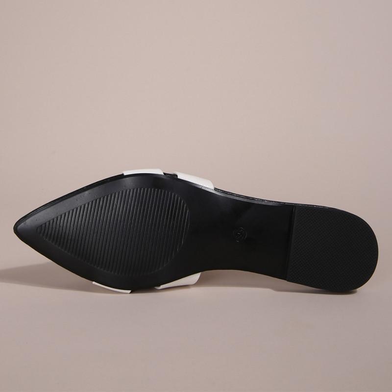 Fashion 2025 Summer New Flat Slippers Women Sexy Pointed Toe Open Toe Slide Sandals Light Cozy Non-slip Beach Shoes Sandalias De Mujer