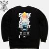 DOLDOL Shark Dog_Mtm-144 Shark Dog Surfing Hawaii Character Graphic Graffiti Design Sweatshirt Long Sleeve