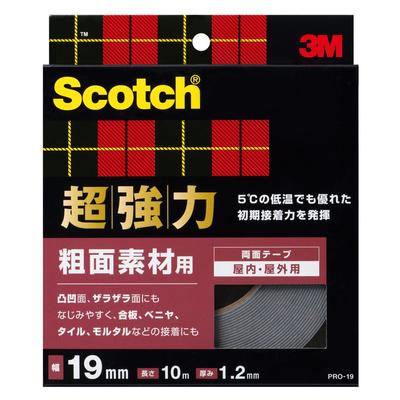 3M Scotch Super Stipri Juosta Grubiems Paviršiams 19mm x 10m Dvipusė PRO-19