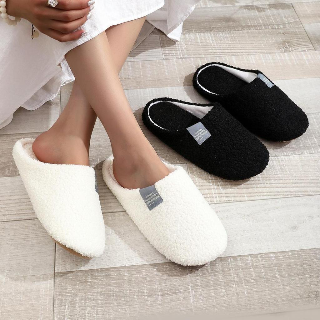 Soft Sole House Cotton Slippers with Quiet Lightweight Indoor Home Shoes