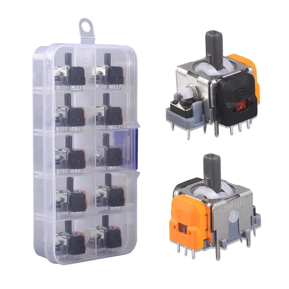10Pcs 3D Hall Effect Joystick High Precision Thumbsticks Module Repair Parts Joystick Module Controller for PS4/PS5/Xbox/Switch