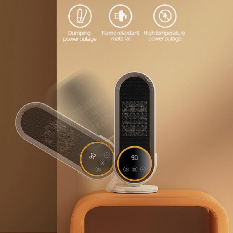 Mini portable Electric Heater Fan 220V Household Desk Warm Air Blower Remote Control Timing Heater Fan