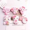 KT Sheep Cartoon Resin Accessories: Pink Cute Cream Glue for Phone Cases, Hair Clips, and Refrigerator Magnets.
