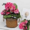 Silk Flower Arrangements Imitation Begonia Flowers All-Weather UV Resistant DIY Lifelike Artificial Plants Wedding Bouquet Realistic Look Decorations