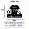 1pc Custom Iron Soccer Medal Hanger Personalized Football Jersey Number Medal Display Rack for Sports Awards