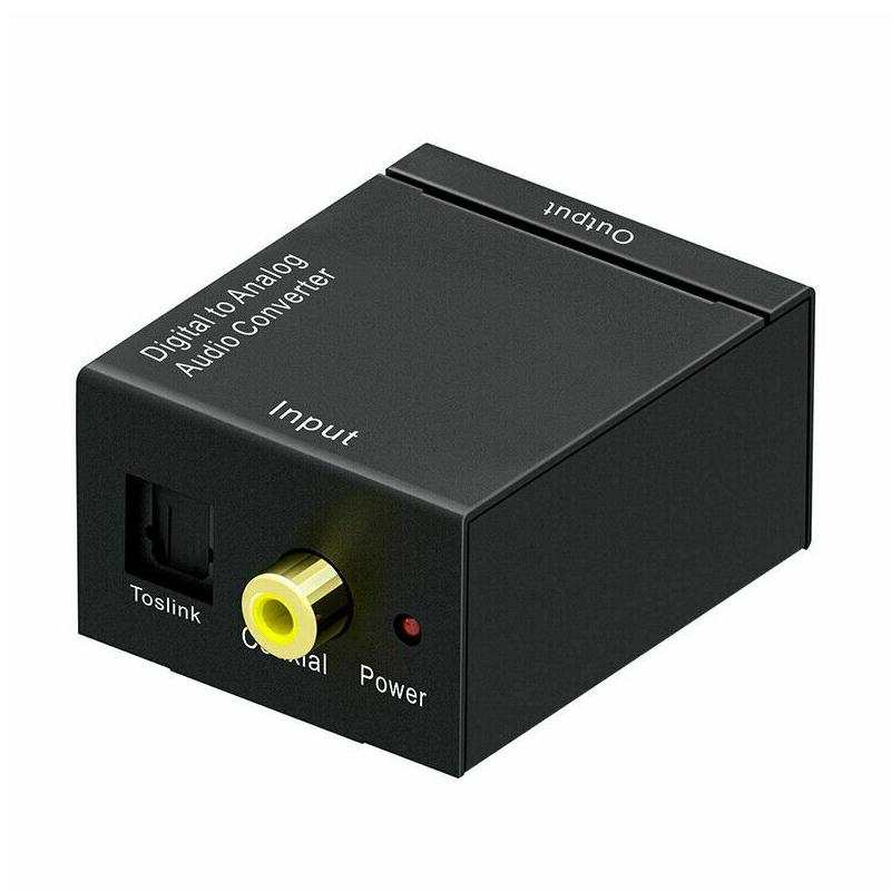 Optical Coaxial Toslink Digital To Analog Audio Converter Adapter Rca L/R 3.5Mm
