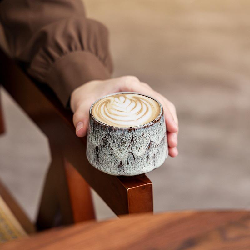 Kiln Change Retro Style Coffee Cup Latte Latte Cup High Value Household Ceramic Cup