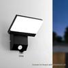 Rotatable LED Wall Light with Motion Sensor, Waterproof for Outdoor Courtyard and Garden
