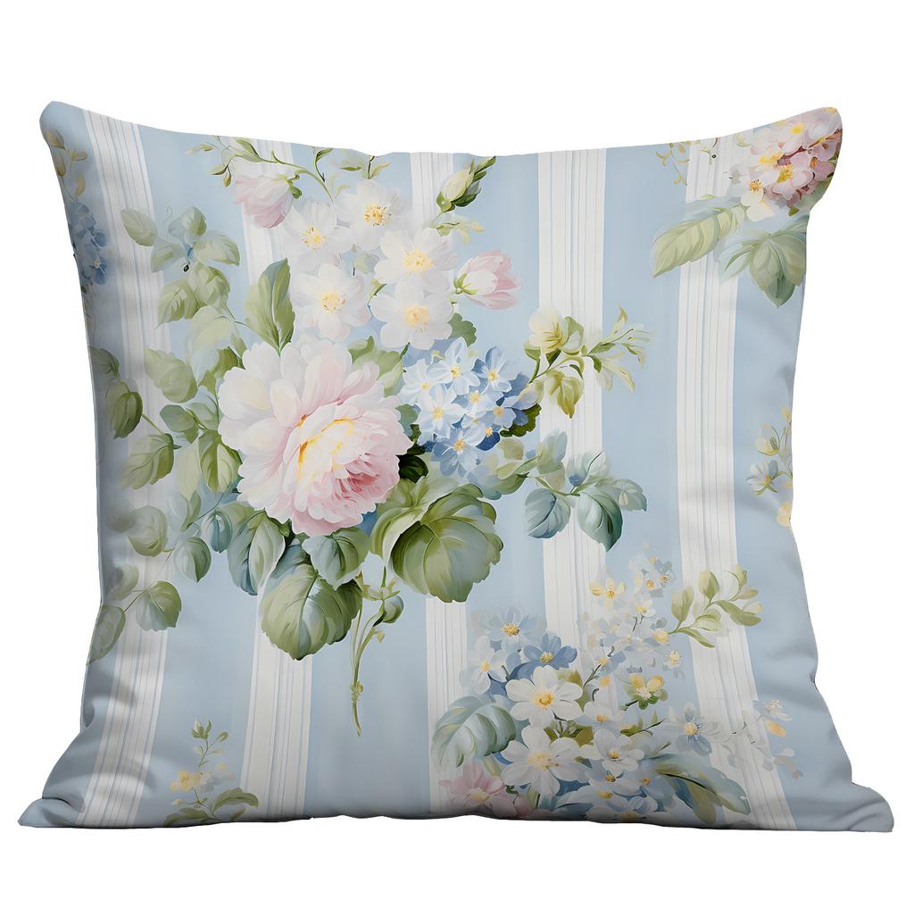 Ny Akvarell Pastoral Blommig Kuddfodral Hem Vardagsrum Soffa Kudde Kuddfodral Premium Hållbar Kvalitet