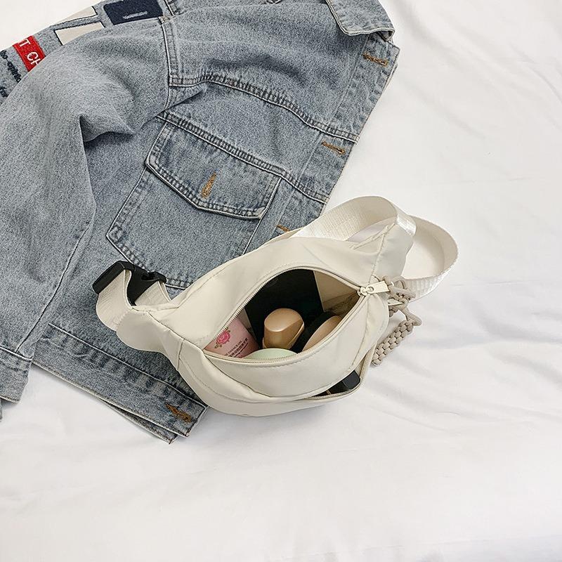 Leichte Canvas kleine Tasche Damen vielseitig Sommer neu einfach Schulter Rucksack Herren Sport Brusttasche Freizeit Umhängetasche