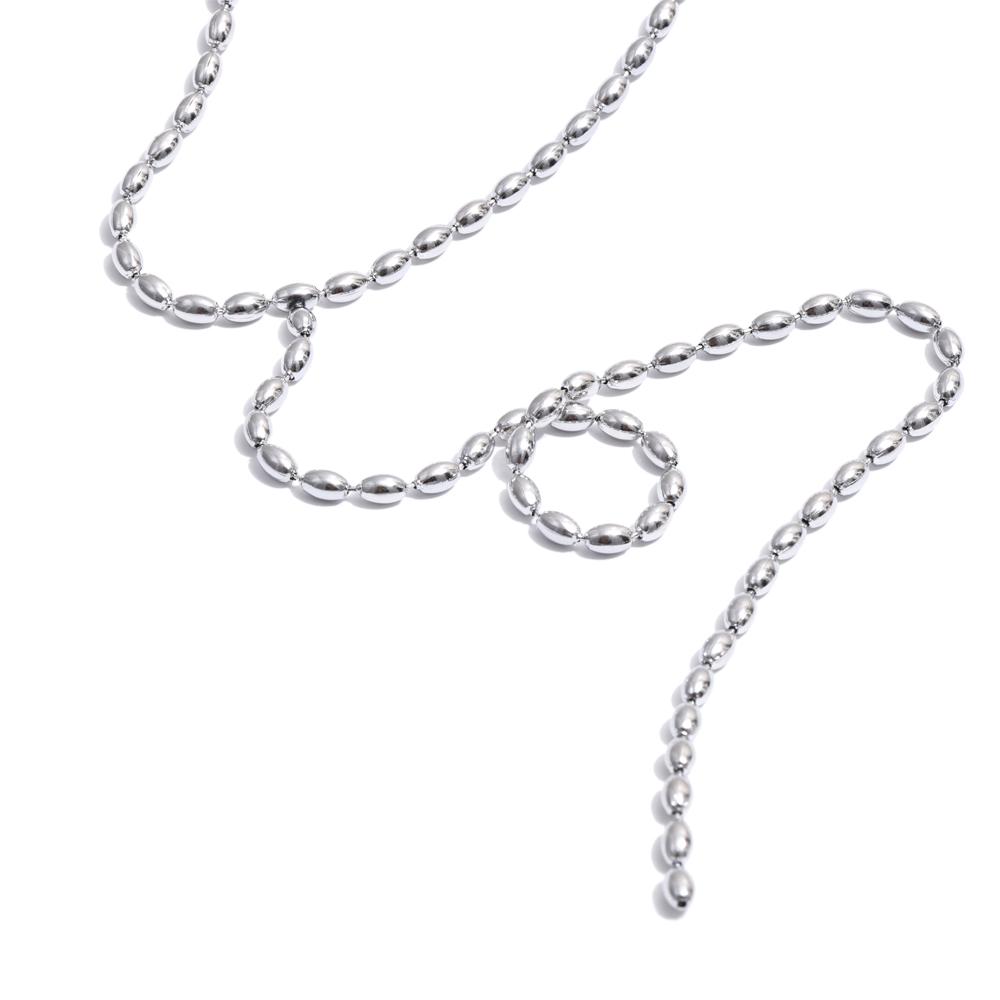 

Yhpup New Stainless Steel Long Chain Hanging Drop Sexy Necklace Chic Fashion Waterproof Unique PVD Plated Jewelry Wholesale Gift
