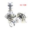 H4 100W 20Led Lampadina Abbagliante/Anabbagliante Hid 6000K Bianco Faro Moto Alta Potenza