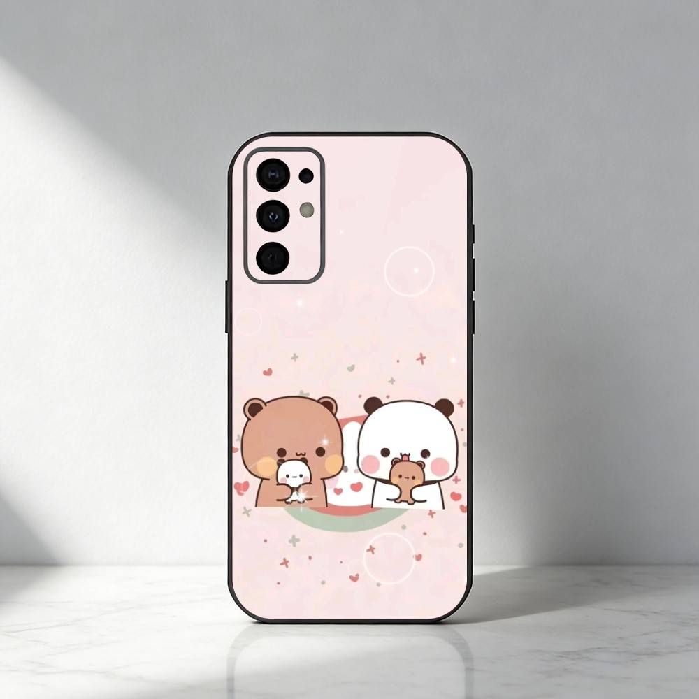 

Cute BuBu D-DuDu Phone Case For Samsung S25,S24,S21,S22,S23,S30,Ultra,S20,Plus,Fe,Note,5G Black Cover Samsung S26