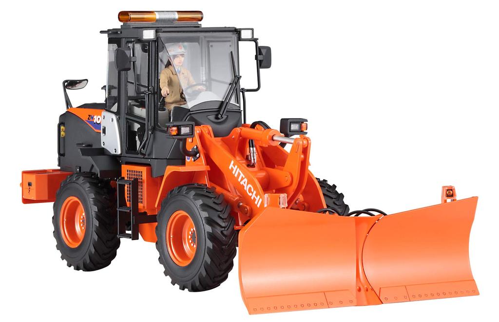 Hasegawa Hitachi Construction Machinery Kolový nakladač Specifikace Stroj Plastový Model 66102 1/35 ZW100-6 Multi-Plow (Odklízení sněhu)