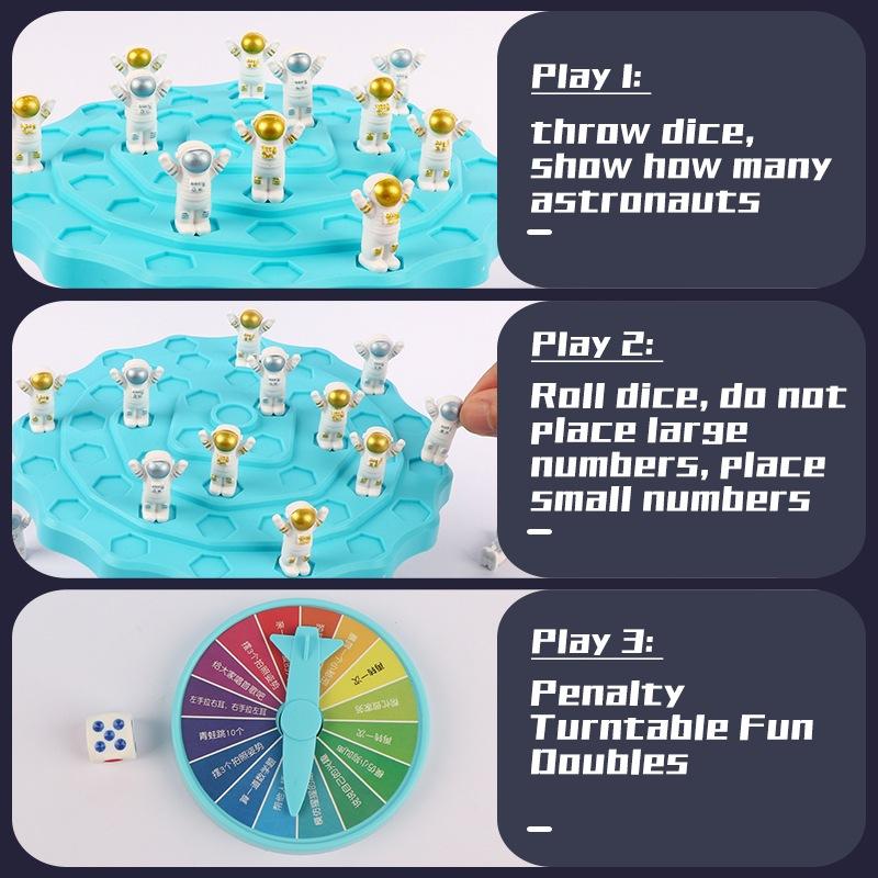 Spaceman Balance Tree Toy Children's Educational Montessori Math Toys Balancing Board Parent-Child Interaction Table Games