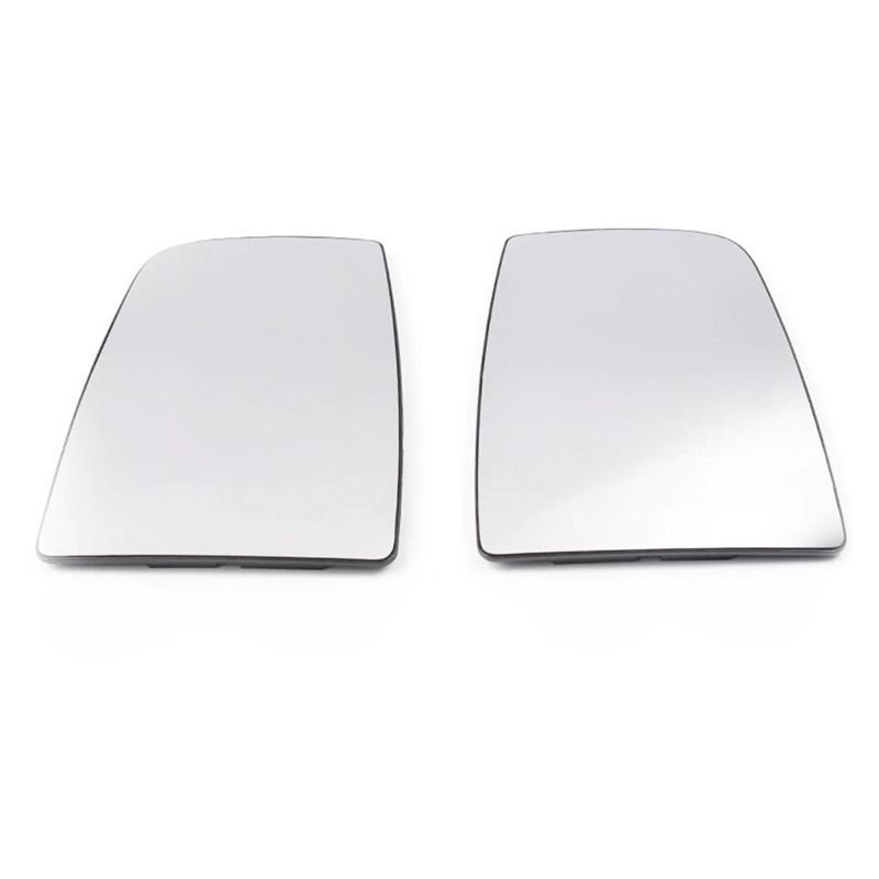 Pair Car Left/Right Rear View Mirror Glass Unheated Upper Side Rearview for Ford Transit MK8 2014-2020